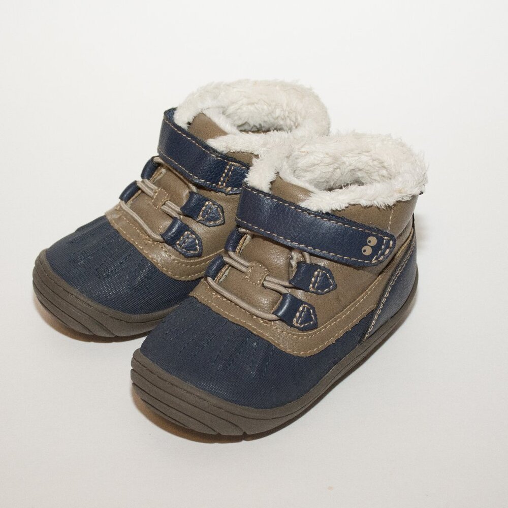 Stride Rite Surprize Abraham Toddler Boys Fur Lined Boots